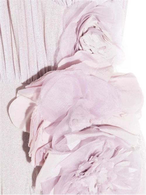 Abito Red Carpet in jersey lurex con fiore Quarzo Elisabetta Franchi | ABR2252E2544